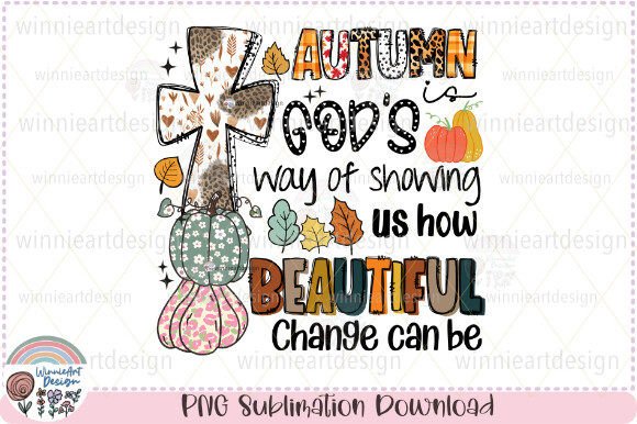 Autumn Christian Fall Cross Flower Boho T-Shirt Designs