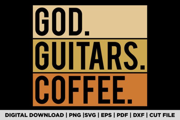 Christian Guitar Player Guitarist I God T-Shirt Designs