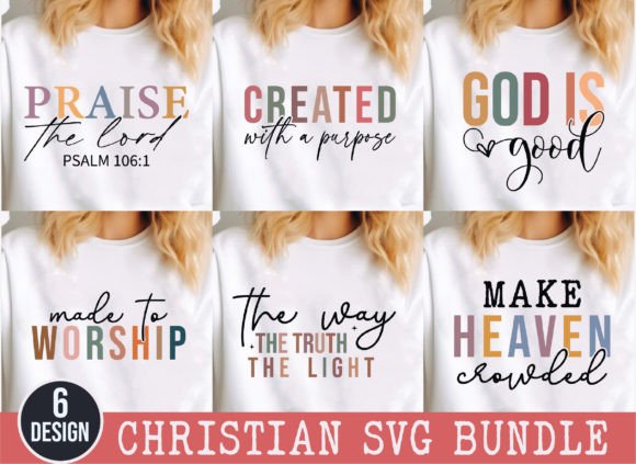 Christian Svg Bundle, Religious Svg, Jesus T-Shirt Designs