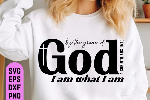 Christian SVG, by the Grace of God SVG T-Shirt Designs
