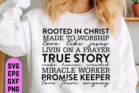 Elegant Boho Christian SVG for T-Shirt Designs