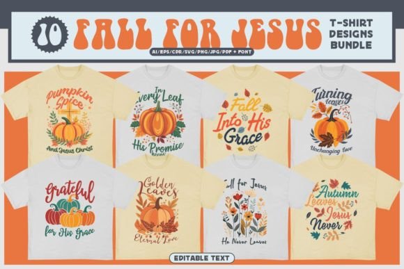 Fall for Jesus T-Shirt Designs