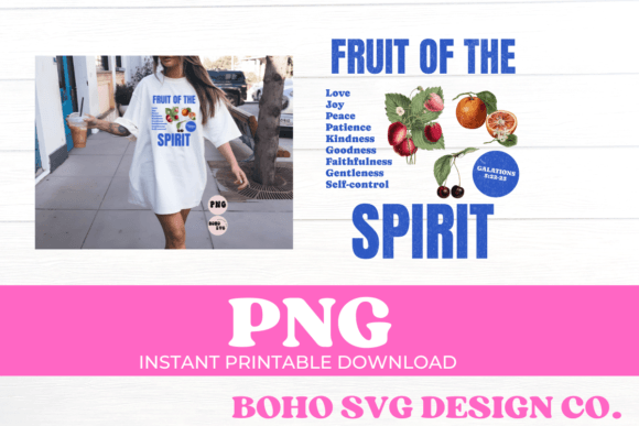 Fruit of the Spiirit Christian Png T-Shirt Designs