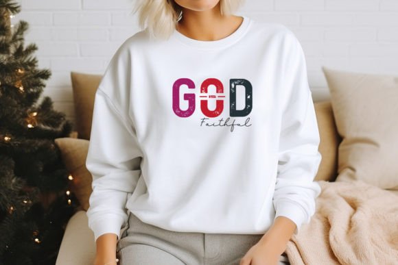 God is Faithful Christian Design T-Shirt Designs