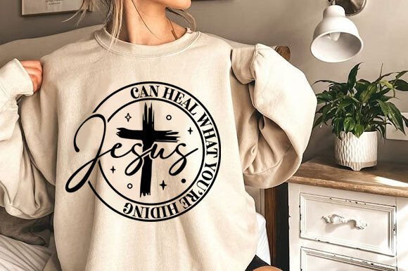Jesus Can Heal What You’re Hiding SVG T-Shirt Designs