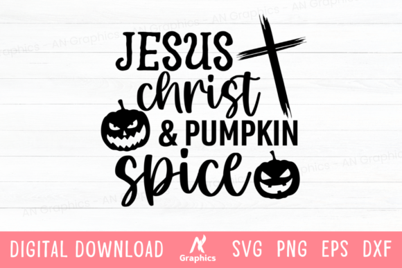 Jesus Christ Pumpkin Spice SVG