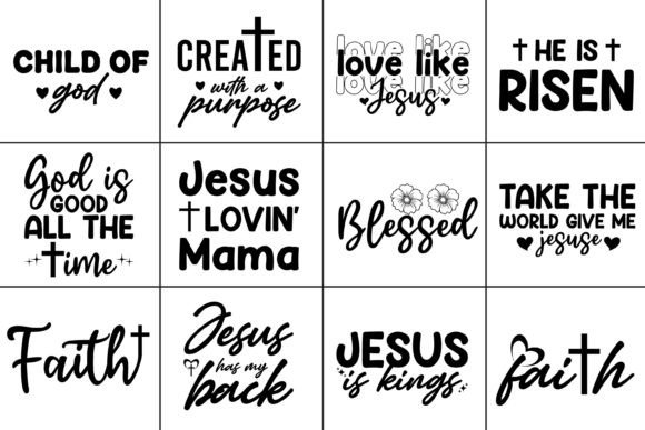 Jesus Svg Bundle Design for T-Shirt Designs