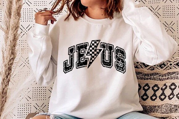 Jesus Svg, Jesus Lightning Bolt Svg for T-Shirt Designs