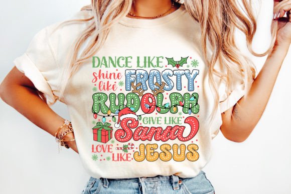 Love Like Jesus Christmas PNG for T-Shirt Designs