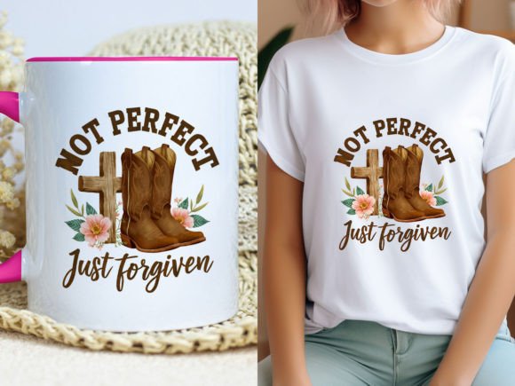 Not Perfect Christian Jesus Sublimation T-Shirt Designs