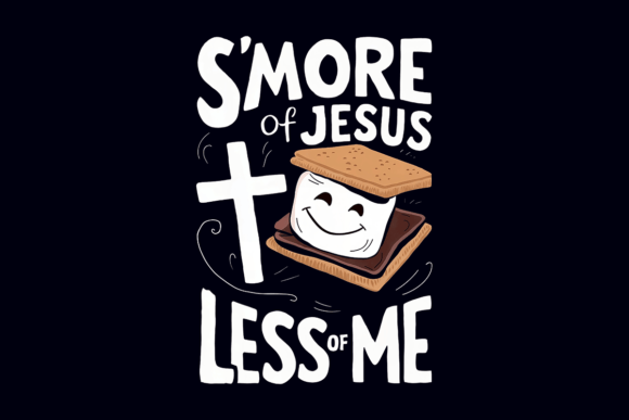 Smore of Jesus Less of Me T-Shirt Designs