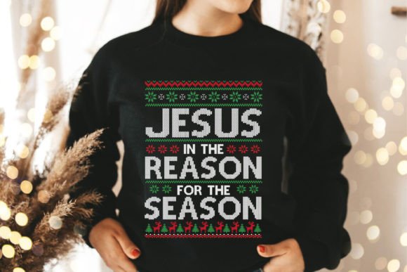 Ugly Christmas Sweater Jesus in the